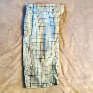 Columbia plaid shorts